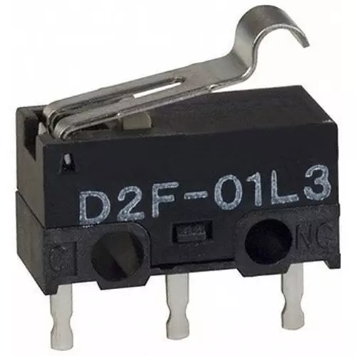 Omron Extra Small Basic Switch Hinge Are Lever Type (R1.3) Actuator Type AC125 Rated Voltage