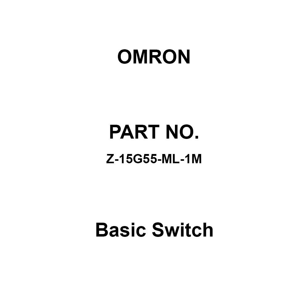 Omron Basic Switch 1C Contact Configuration, Z-15G55-ML-1M