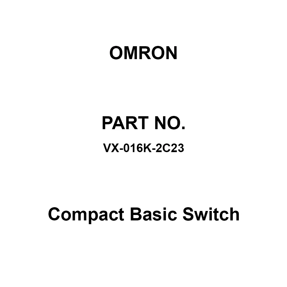 Omron Compact Basic Switch Tab Terminal, VX-016K-2C23