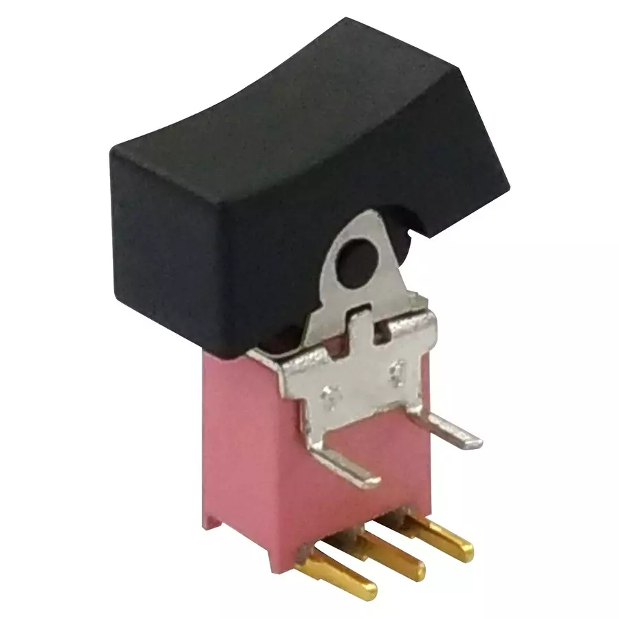 MULTICOMP PRO Rocker Switches ROCKER SWITCH, SPDT, 20V, BLACK, MP-R3-2B-C-5-G-14.