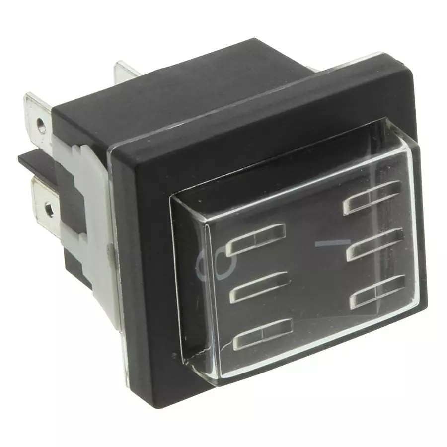 E-SWITCH SWITCH, ROCKER, DPST, 20A, 125V, WB24ED1121-ACC-KF05