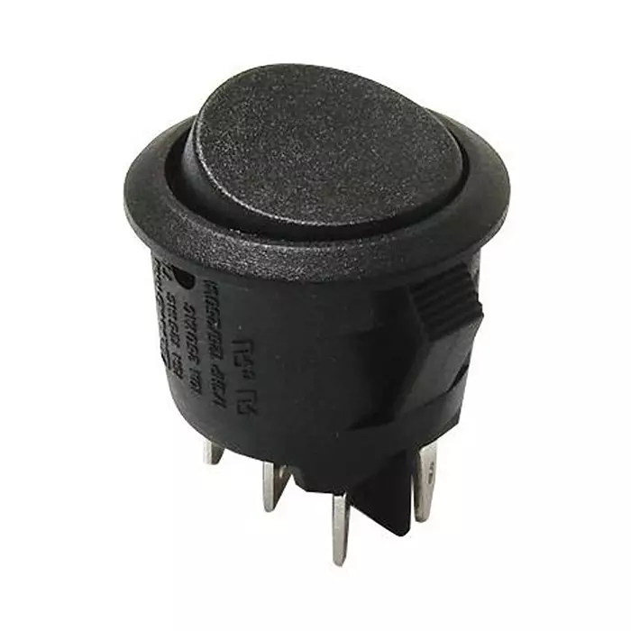 E-SWITCH ROCKER SWITCH, DPDT, 15A, 125VAC, PANEL, RRA16C1100.