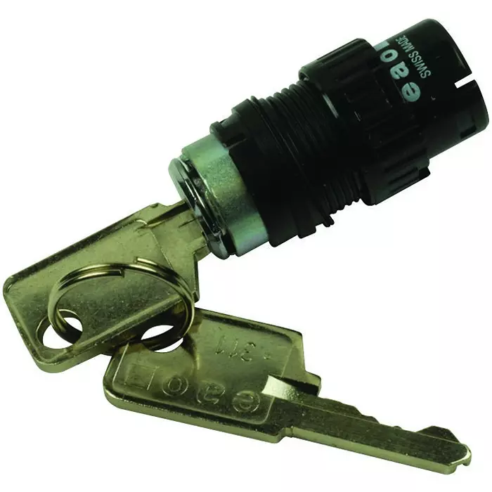 EAO ACtuator, Square, Keylock Switch, 61-2205.0/D.