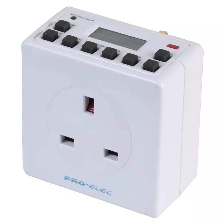 PRO ELEC Timer Switch, Digital, 250VAC, PEL00410