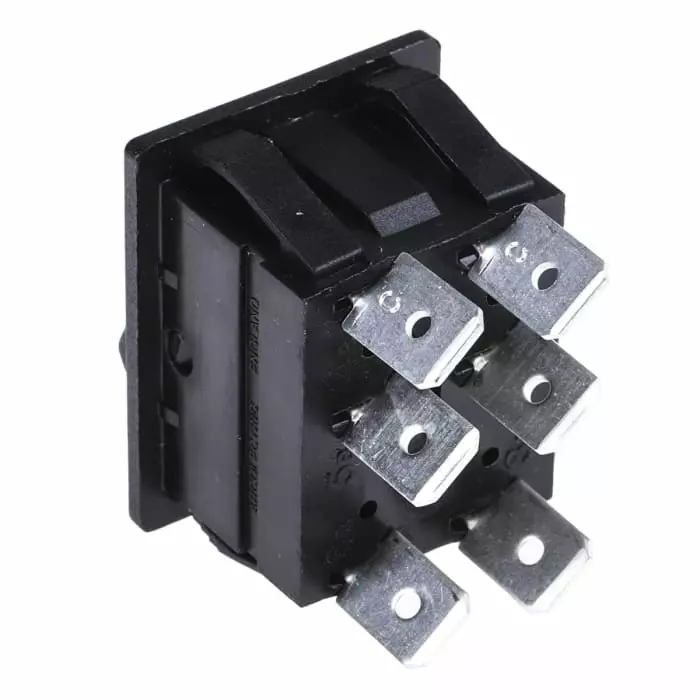 ARCOLECTRIC (BULGIN LIMITED) DPDT On-On Rocker Switch Panel Mount, C1560ALAAB