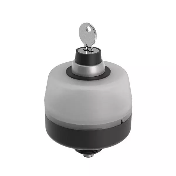 BANNER ENGINEERING Keylock Switch Illuminated Quick Connect Termination, OS80K2LX1GRQ