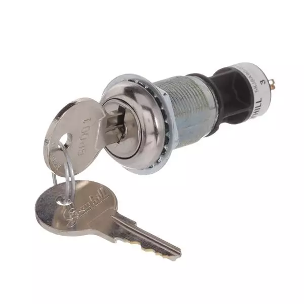 GRAYHILL Keylock Switch Non-Illuminated 2 Position, 58J8A90-01C02N