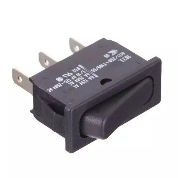 MARQUARDT Rocker Switch Non-Illuminated Quick Connect Termination 6 Amp, 1833.1202