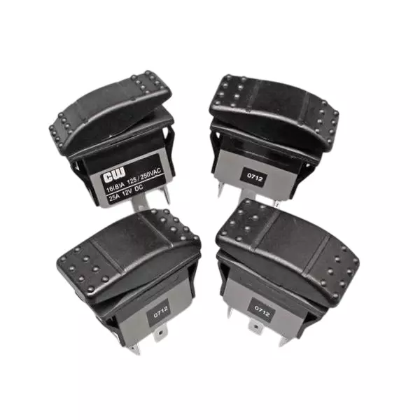 CW Rocker Switch Non-Illuminated Quick Connect Termination 25 Amp Rocker Actuator 12 V DC, GRB224A2NABA1