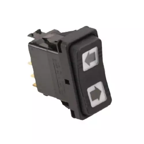 CARLING TECHNOLOGIES Sealed Rocker Switch Quick Connect Termination 10 & 15 Amp Curved Rocker Actuator, VA51S004-1ZZ13-000
