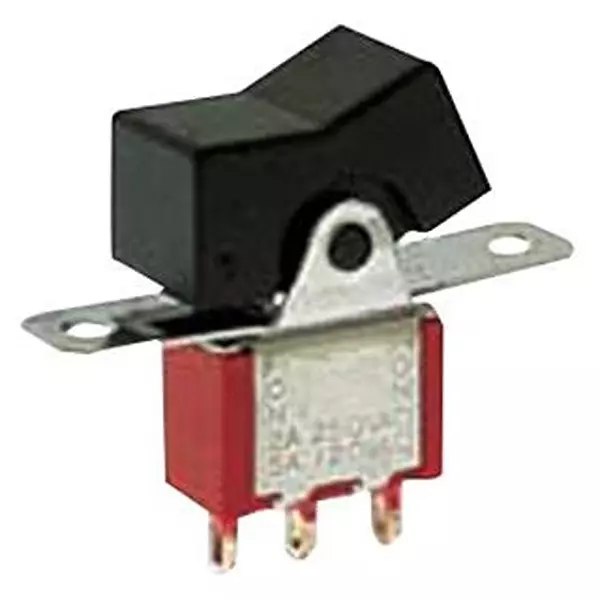 E-SWITCH Rocker Switch, Spdt, 5A, 120Vac, 28Vdc, Black, 300Sp1J1Blkm6Qe. (Pack of 270)