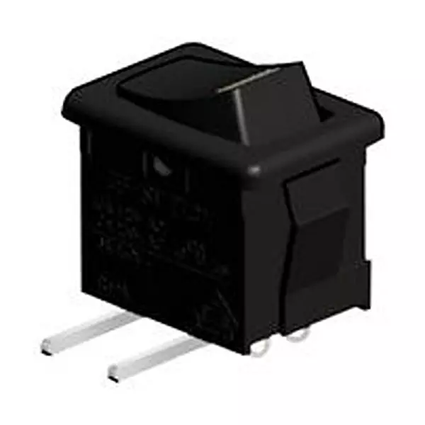 E-SWITCH Rocker Switch, Spst, 15A, 125V, Panel, R1966Ablkblkerred. (Pack of 2400)