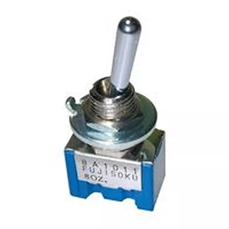 NIDEC COMPONENTS Toggle Sw, Spdt, 6A, 125V, Panel, 8A1011-Z