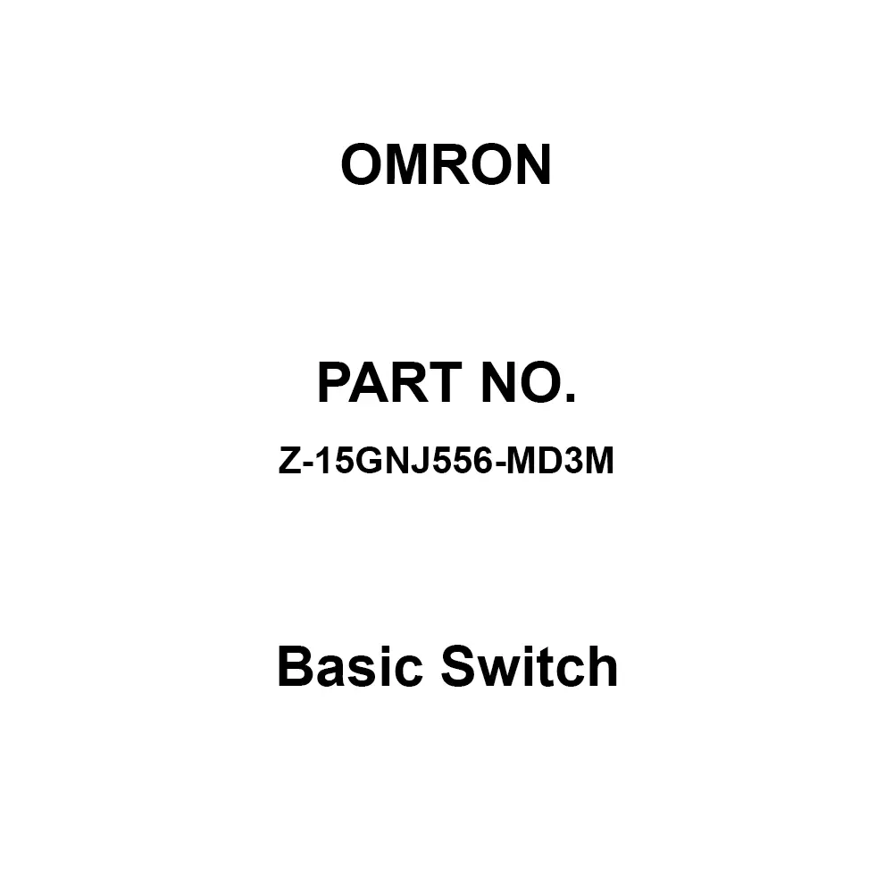 Omron Basic Switch 1C Contact Configuration, Z-15GNJ556-MD3M