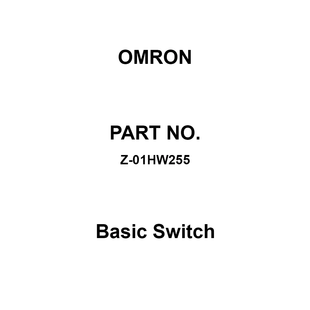 Omron Basic Switch 1C Contact Configuration, Z-01HW255