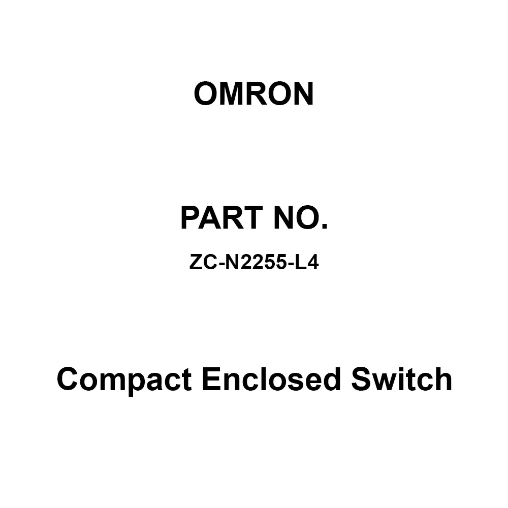 Omron Compact Enclosed Switch AC125/250, DC8/14/30/125/250 V, ZC-N2255-L4