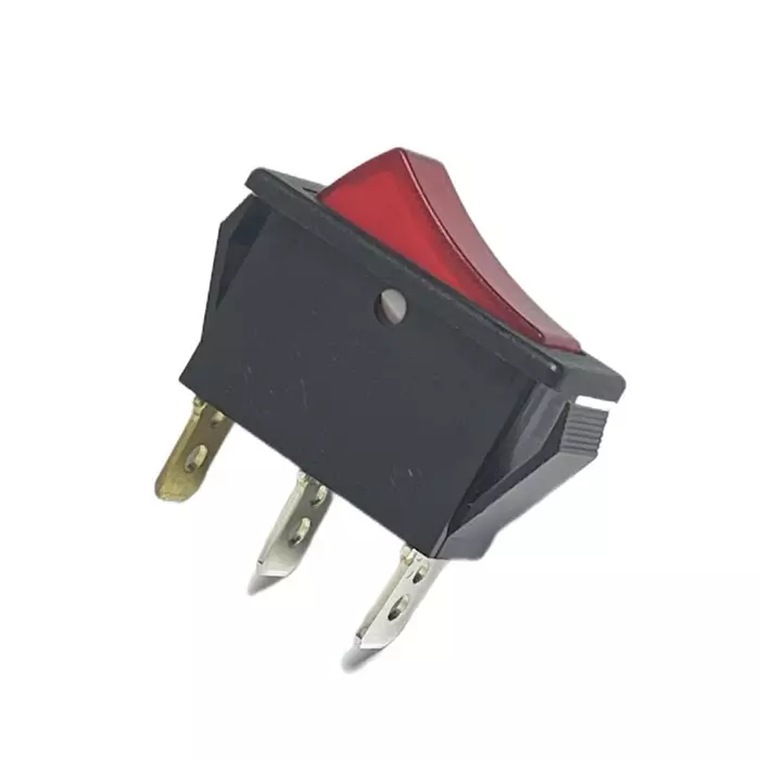 RS PRO Rocker Switch On-Off SPST Red Actuator 16 Amp Contact Rating 250 V AC 500 V DC, 180374