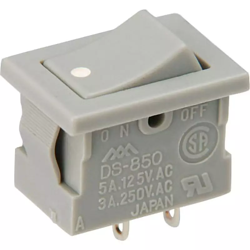MIYAMA ELECTRIC Wave Switch 1 Pole 125/250 V Rated Voltage, DS-850K-S-WD-N