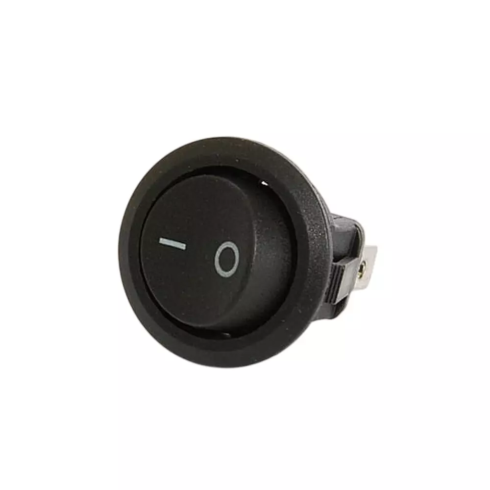 GB Small Round Wave Switch 250V-10(6)A Rating Round Operation Mechanism Single pole single throw, KCD1-106A-101011BB