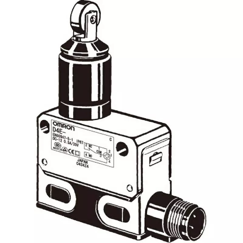 Omron Compact Sealed Switch Electrical Rating AC125V 1A, D4E-1E00N