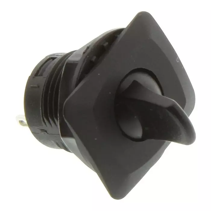 E-SWITCH ROCKER SWITCH, SPDT, BLACK, PANEL, RR3402C.