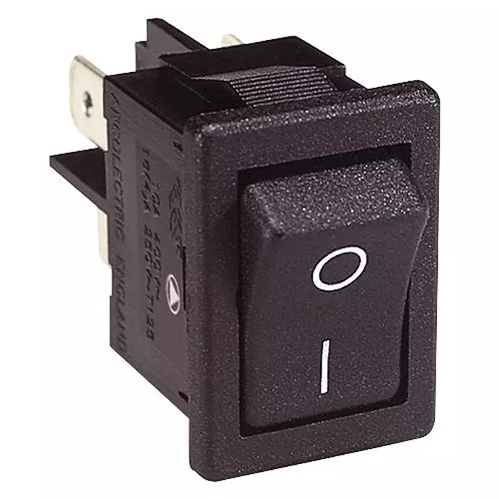 ARCOLECTRIC (BULGIN LIMITED) SWITCH, ANTIBACTERIAL, DPST, BLACK, H8550VBACAB