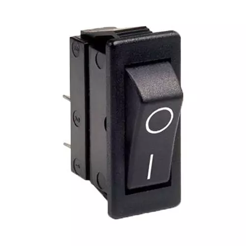 ARCOLECTRIC (BULGIN LIMITED) ROCKER SW, SPST-NO, 16A, 250VAC, PANEL, C1300ABBB-602AW