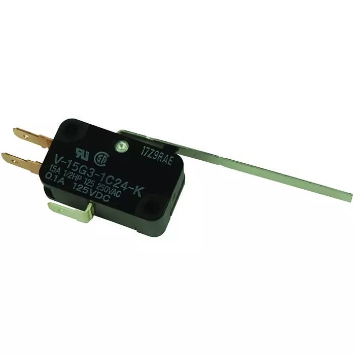 OMRON ELECTRONIC COMPONENTS MICROSWITCH, HINGE LEVER, SPDT 15A 250V, V-15G3-1C24-K
