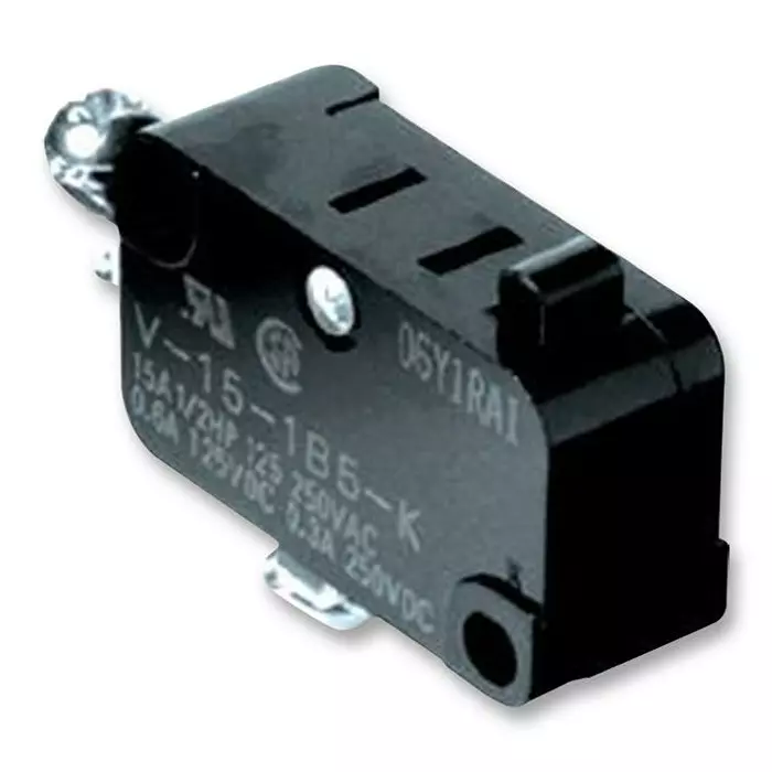 OMRON ELECTRONIC COMPONENTS MICROSWITCH, PIN, SPDT, 15A, 250VAC, V-15-1C25