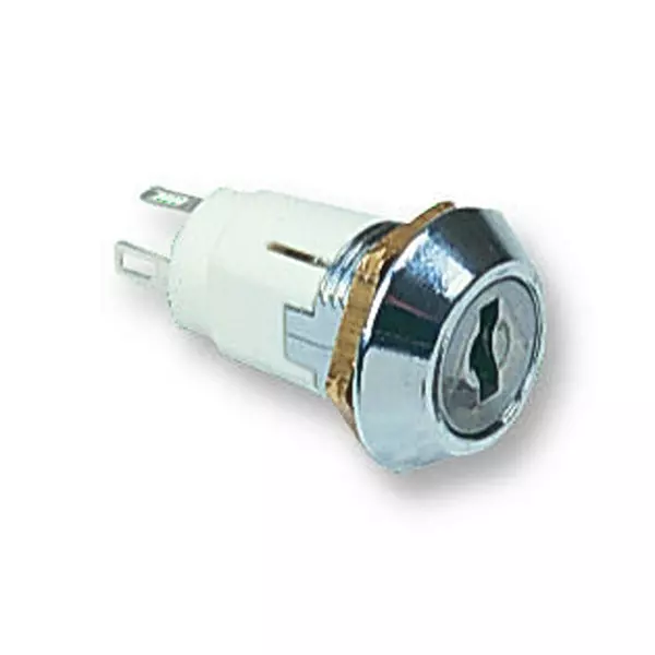 LORLIN Keyswitch, Spdt, 2 Pos, Random Key, SRL-5-D-D-2