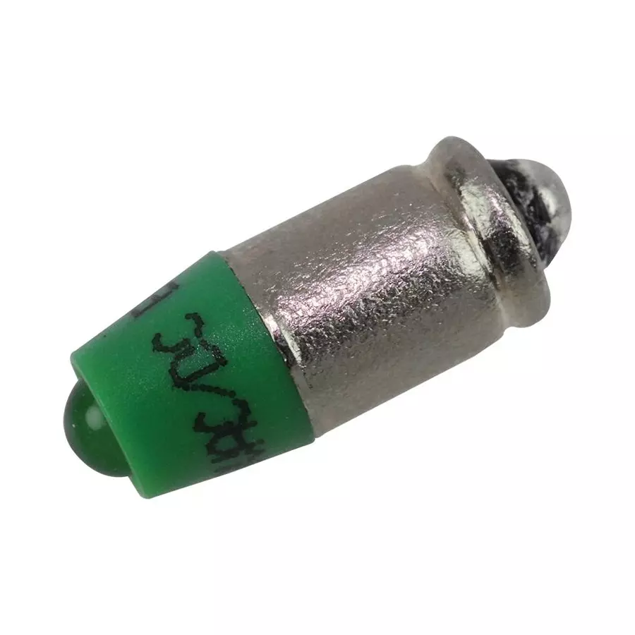 EAO Led Bulb, Midget Groove, Green, T-1 3/4, 10-2J13.1065.