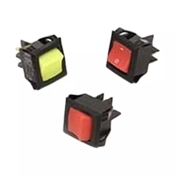 CARLING TECHNOLOGIES Rocker Switch Illuminated Quick Connect Termination 20 Amp Rocker Actuator, LRGSCK611-C-A-B-E/250N