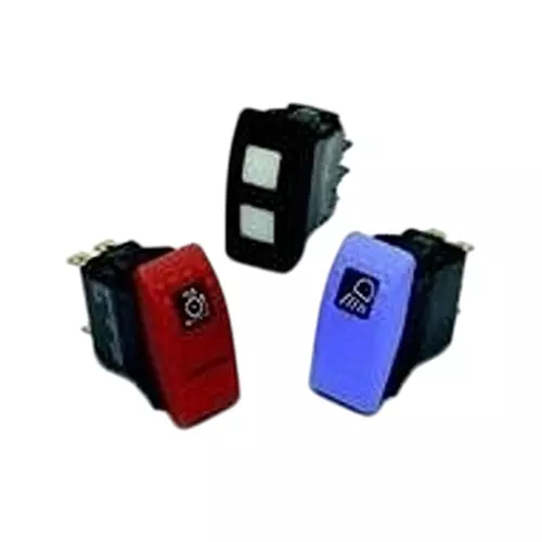 CARLING TECHNOLOGIES Sealed Rocker Switch Non-Illuminated 15 Amp 24 V DC SPST, V1B2GJDB-AAC00-000
