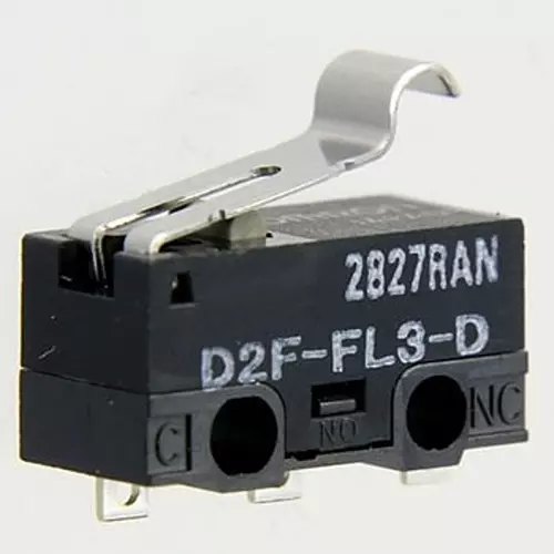 Omron Extra Small Basic Switch 100 mohm or more (with DC500 V insulation resistance meter), D2F-FL3-D