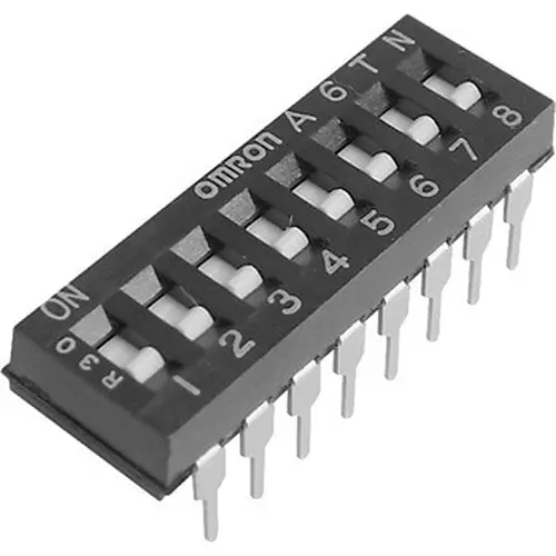 Omron Dip Switch 100 mohm or more (at 100 V DC), A6TN-3101