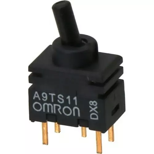 Omron Ultra-Miniature Toggle Switch 500 mohm or more (with DC500 V insulation resistance tester), A9TS11-0011