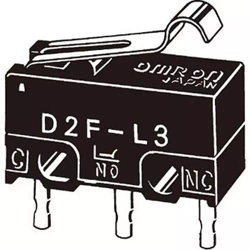 Omron Extra Small Basic Switch 100 mohm or more (with DC500 V insulation resistance meter), D2F-01L3-A