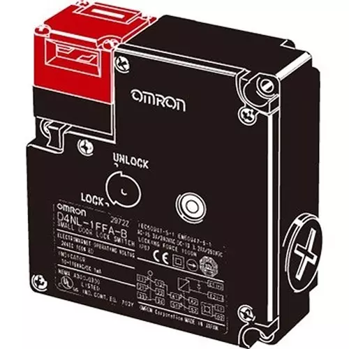 Omron Safety Door Switch 100 mohm or more (with DC500 V mega), D4NL-2DDA-B