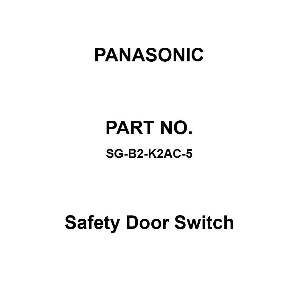 Panasonic Safety Door Switch 5 m Length, SG-B2-K2AC-5