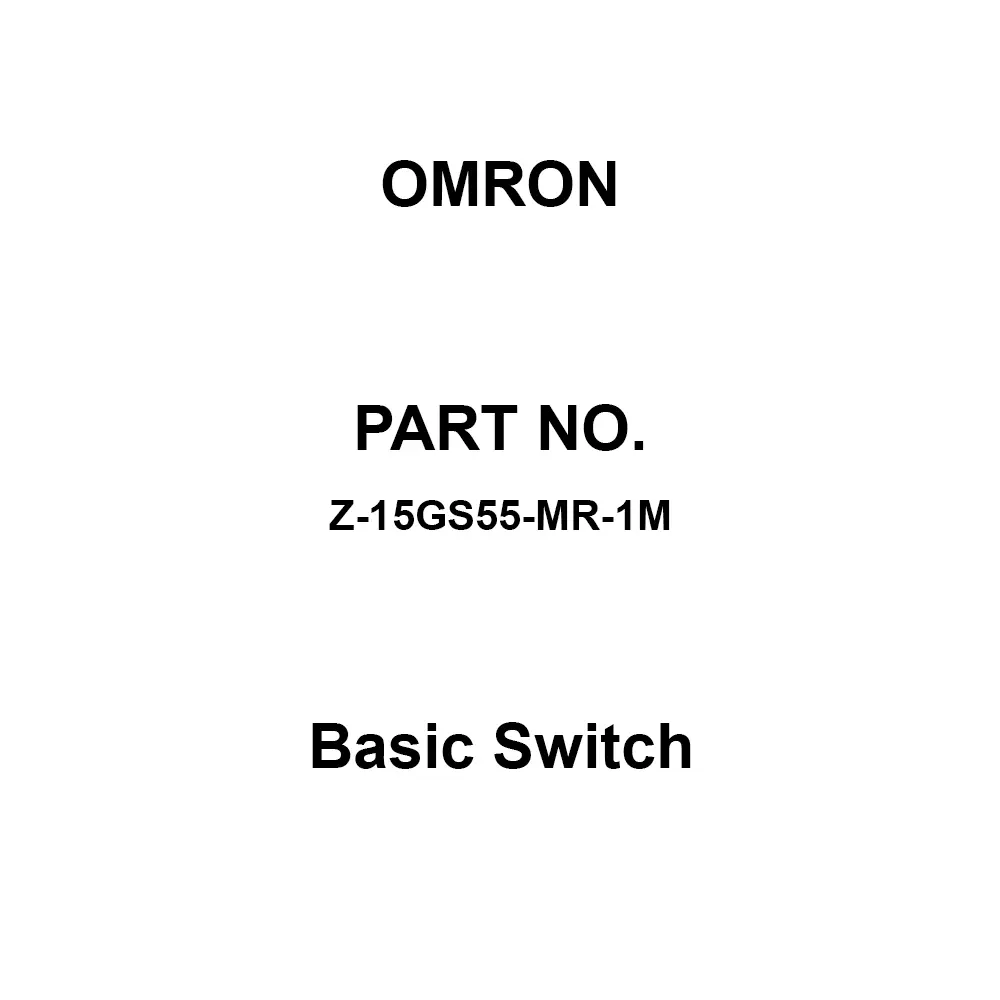Omron Basic Switch 1C Contact Configuration, Z-15GS55-MR-1M