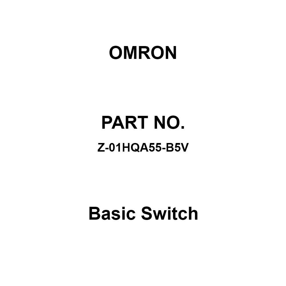 Omron Basic Switch 1C Contact Configuration, Z-01HQA55-B5V