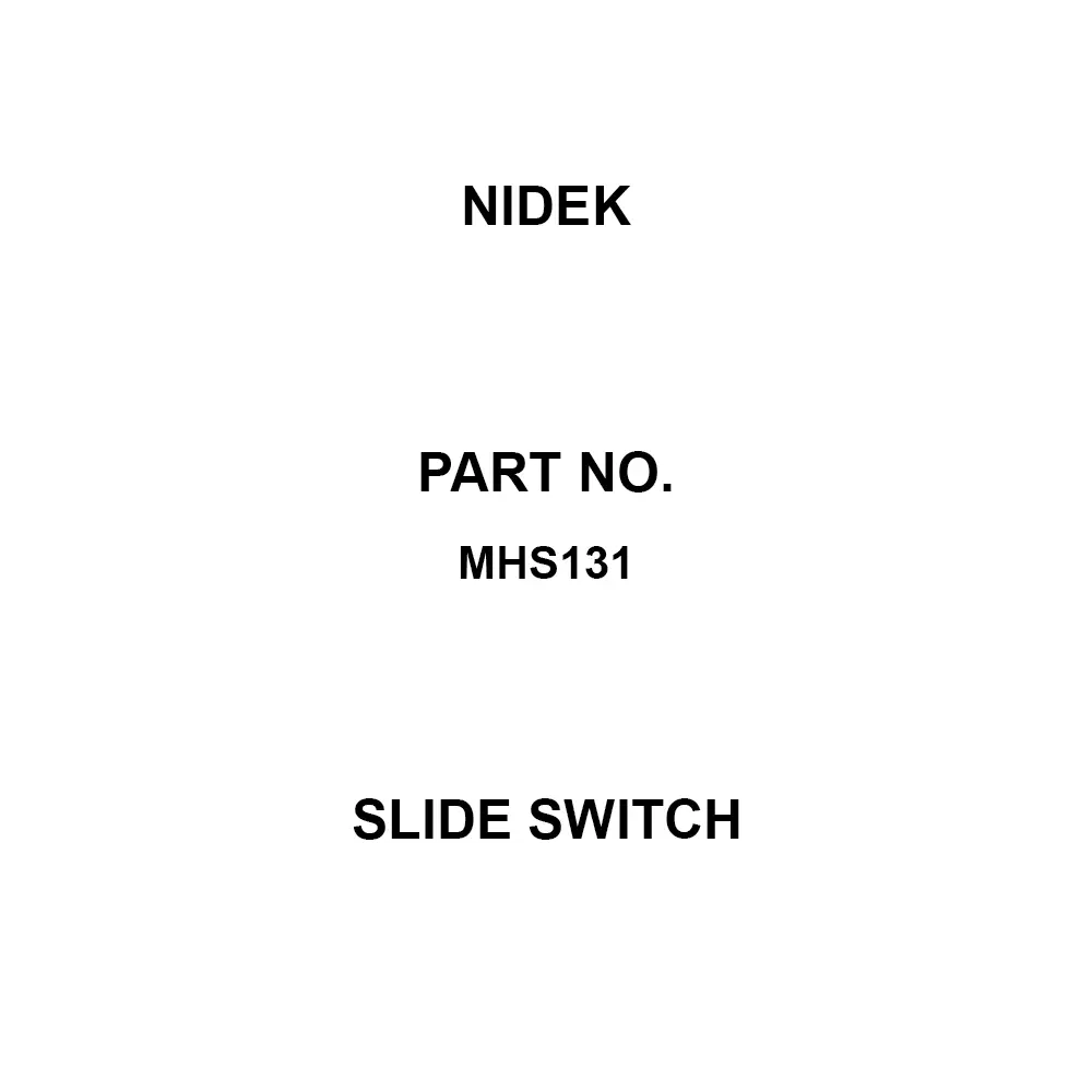 Nidek Slide Switch 1 Pole, MHS131