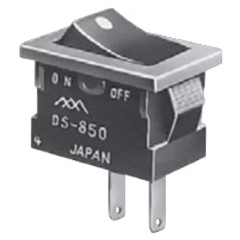MIYAMA ELECTRIC ON-OFF Switch Single pole single throw Tab terminal, DS850KF1IOK