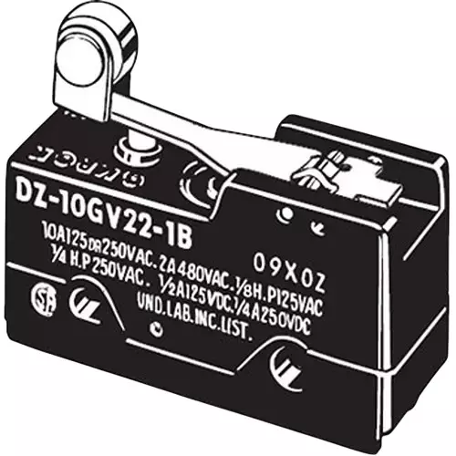 Omron Double Pole Double Throw Basic Switch DZ 250 V AC, DZ-10GV22-1B