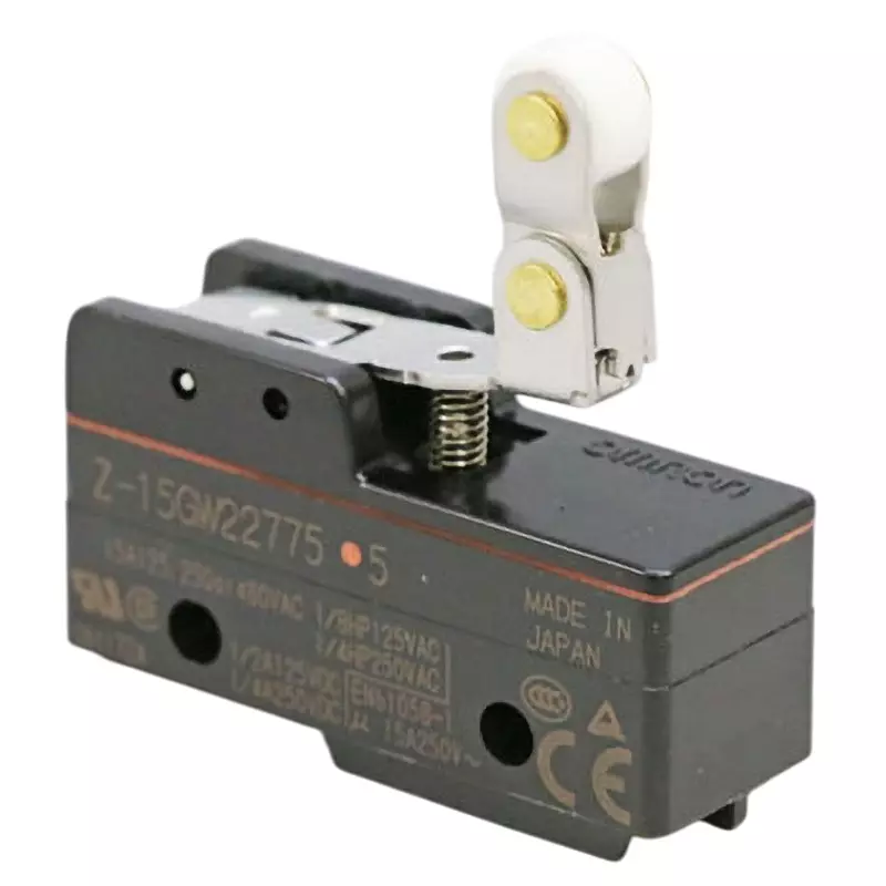 Omron Basic Switch One-Way Hinge, Roller, Short Lever Type (Small Of), Z-15GW227755