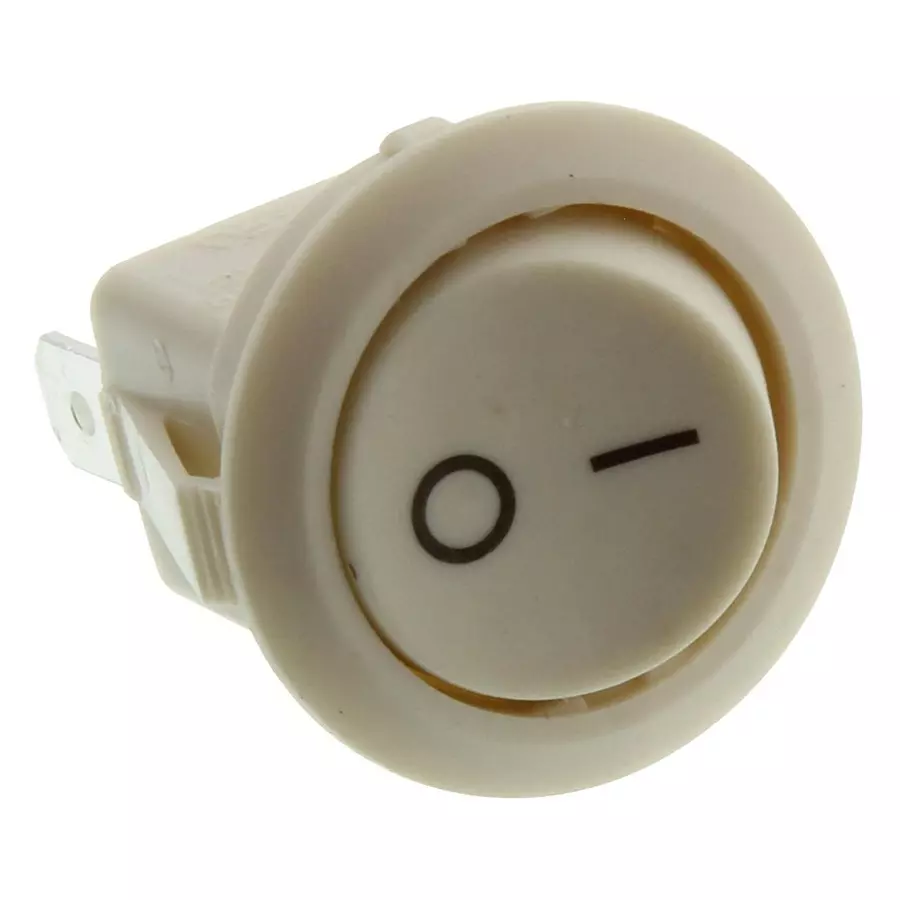 E-SWITCH ROCKER SWITCH, SPST, 10A, 125VAC, PANEL, RR1113QQ11