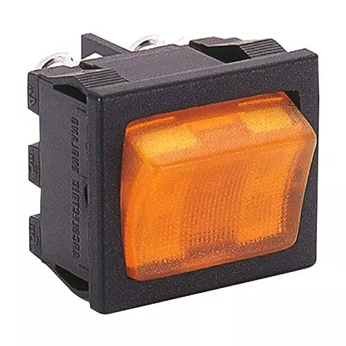 ARCOLECTRIC (BULGIN LIMITED) ROCKER SW, DPST, 16A, 250VAC, PANEL, H8653VBBG3-577W