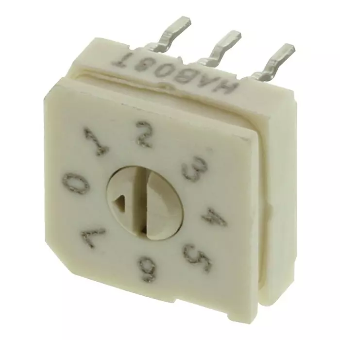 GRAYHILL Switch, Rotary Dip, 8 Position, 94HAB08T