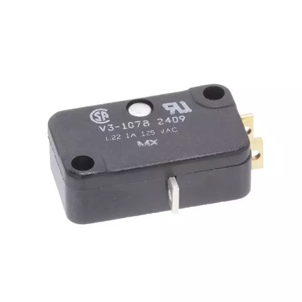 Honeywell Chassis Mount Basic Switch SPDT 125 V AC Quick Connect Termination 1 Amp, V3-1078