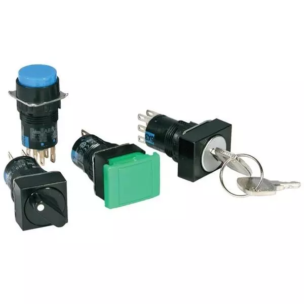IDEC Keylock Switch Non-Illuminated Quick Connect Termination 3 Amp DPDT 2 Position, AS6M-2KT2PA